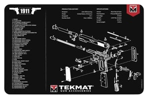 TEKMAT PISTOL MAT 1911 BLK  | NA | 612409970633