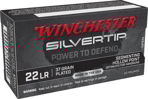 WINCHESTER SILVERTIP 22LR 37GR HP 50RD 40BX/CS  | .22 LR | 020892104655