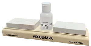 ACCUSHARP ARKANSAS WHETSTONE COMBO KNIFE SHARPENING KIT | 015896000232