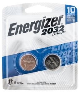ENERGIZER LITHIUM BATTERIES 2032 2-PACK | 039800066114