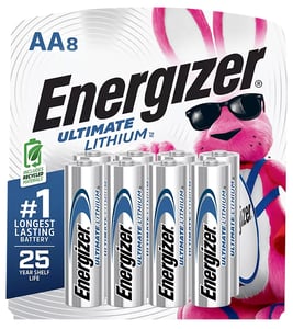 ENERGIZER ULTIMATE LITHIUM BATTERIES AA 8-PACK | 039800062826