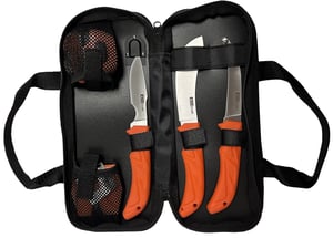 ACCUSHARP 6-PIECE PROCESSING KIT W/SHARPENER  HEADLAMP | 015896007385