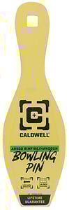 CALDWELL AR500 RIMFIRE BOWLING PIN TARGET 1/4 Inch YELLOW | 661120750505