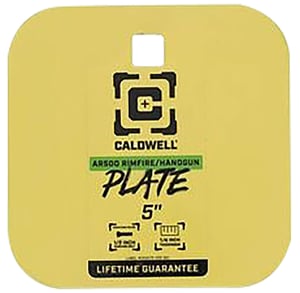 CALDWELL AR500 5 Inch GONG TARGET 1/4 Inch RIMFIRE/HANDGUN STEEL YLW | 661120750499