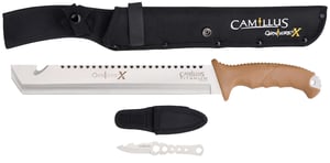 CAMILLUS CARNIVORE X MACHETE 12 Inch BLADE STAINLESS W/ KNIFE | 016162192361