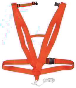 HS DEER DRAG DELUXE BODY HARNESS STYLE SAFETY ORANGE | 021291020195