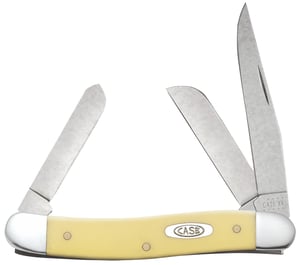 CASE KNIVES YELLOW SYNTHETIC SMOOTH MEDIUM STOCKMAN | 021205000350