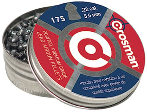 CROSMAN PELLETS 22 POINTED- CASE OF 12 PACKS 175CT  | .22 PEL | 028478002210