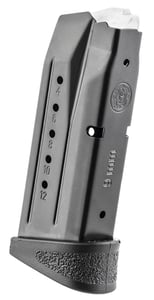 SW MAGAZINE MP9 COMPACT W/FINGER REST 12RD BLACK  | NA | 022188131840