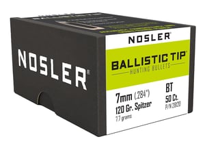 NOSLER BULLETS 7MM .284 120GR BALLISTIC TIP 50CT | 054041281201