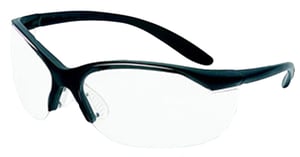 HOWARD LEIGHT VAPOR II GLASSES BLACK FRAME/CLEAR LENS | 033552015352