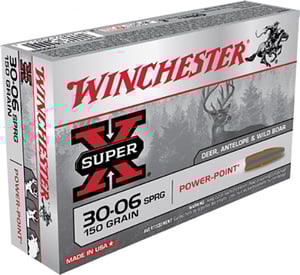 WINCHESTER SUPER-X 30-06 150GR POWER POINT 20RD 10BX/CS  | .3006 SPRG | 020892200111