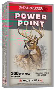 WINCHESTER SUPER-X 300 WIN MAG 180GR POWER POINT 20RD 10BX/CS  | .300 WIN MAG | 020892200388