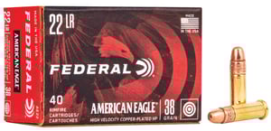 FEDERAL AE 22LR 38GR HP 1260FPS 40RD 100BX/CS  | .22 LR | 029465016845