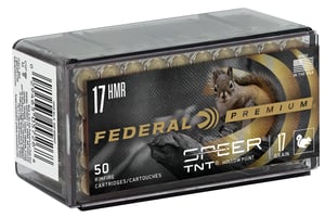 FEDERAL 17HMR 17GR SPEER TNT 2530FPS 50RD 60BX/CS  | .17 HMR | 029465057268