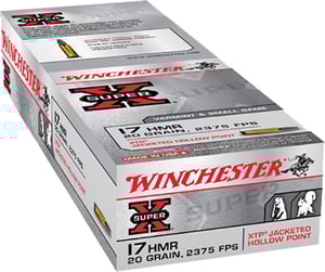WINCHESTER SUPER-X 17HMR 20GR XTP JHP 2375FPS 50RD 20BX/CS  | .17 HMR | 020892102521