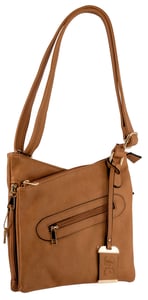 BULLDOG CONCEALED CARRY PURSE CROSS BODY STYLE TAN | 672352009408