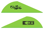 BOHNING BLAZER VANES 2 Inch SOLID NEON GREEN 100PK | 010847258236