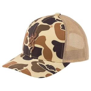 BROWNING CAP CUPPED UP MESH110 SNAPBACK VNTG TAN BCKMRK OSFM | 023614969167