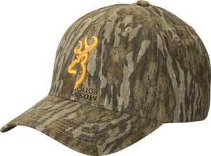BROWNING RIMFIRE CAP BUCKMARK LOGO BOTTOMLAND VELCRO | 023614461012