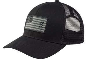 BROWNING CAP GLORY MESH SNAP BACK AMER FLAG PATCH BLK OSFM | 023614970682