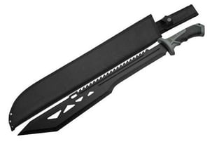 SZCO RITE EDGE 20 Inch MACHO MACHETE BLACK W/SHEATH 25 Inch OAL | 801608069365