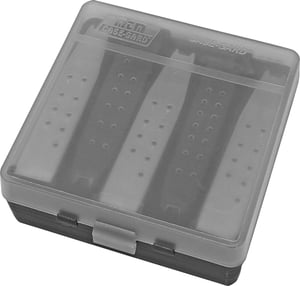 MTM COMPACT HANDGUN MAG CASE STORES UP TO 5 DBL STCK MAGS | 026057100555