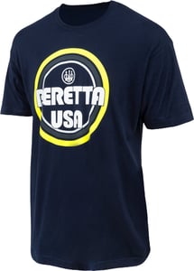 BERETTA T-SHIRT RETRO BUSA LOGO LARGE NAVY BLUE | 082442963945
