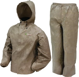FROGG TOGGS RAIN SUIT MENS ULTRA LITE 2 X-LARGE KHAKI | 647484040216