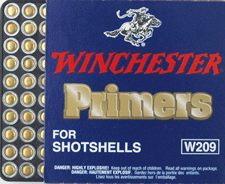 WINCHESTER PRIMERS 209 SHOTSHELL 5000 PACK CASE | 00020892300217