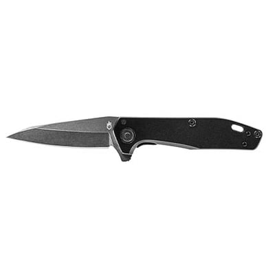Gerber Fastball BW/PL Black handle S30V Finger flip open ball bearing tech | 013658156890
