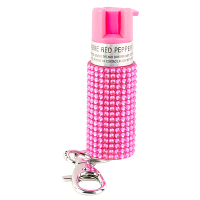 SABRE JEWELED SPRAY W/KEY RING PINK | 023063107967