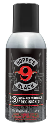 HOPPES BLACK LUBE AEROSOL 4OZ | 026285000733
