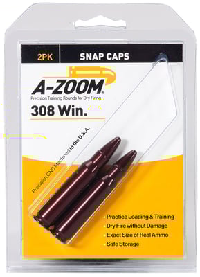 AZOOM SNAP CAPS 308WIN 2/PK RED  | .308 WIN | 666692122286