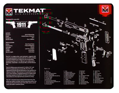 TEKMAT ULTRA PSTL MAT 1911 BLK | 612409971258