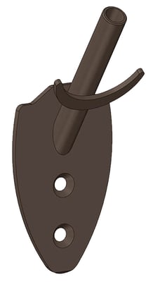 SKULL HOOKER FLUSH WALL MOUNT BRN | 888151030417