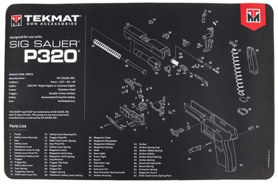 TEKMAT PISTOL MAT SIG P320 | 612409971081