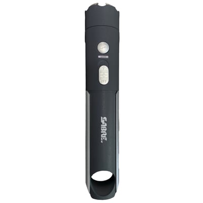 SABRE 2-IN-1 STUN GUN LED LIGHT BLK | 023063808802