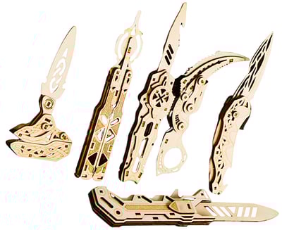 CBG CALIBER WOOD KNIVES PUZ 6 PCS | 810112981681