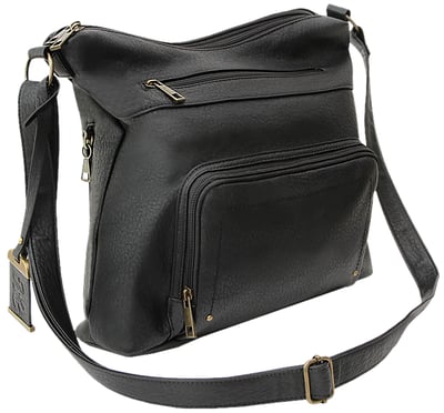 BULLDOG CROSS BODY PURSE W/HLSTR BLK | 672352016796