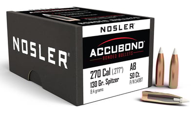 NOSLER 270 CAL 130GR ACCUBOND 50CT  | NA | 054041549875