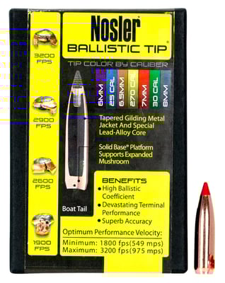 NOSLER 7MM 140GR BALLISTIC TIP 50CT  | 7mm REM MAG | 054041281409