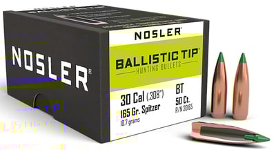 NOSLER 30 CAL 165GR 50CT  | .30 CARBINE | 054041301657