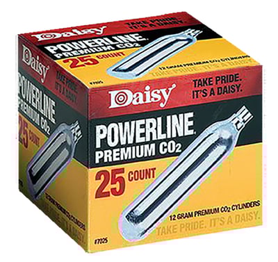 DAISY 7025 CO2 CYLINDERS 25/BX | 039256070253