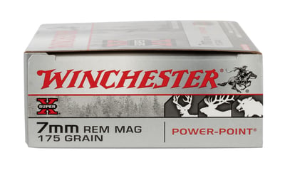 WINCHESTER SUPER X POWER POINT 7MM RM MG 175GR PP 20RD BX 200RD CASE  | 7mm REM MAG | 020892200135