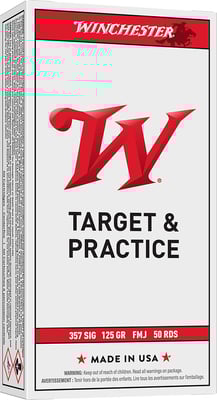 WIN USA 357SIG 125GR FMJ 50/500  | .357 SIG | 020892211544