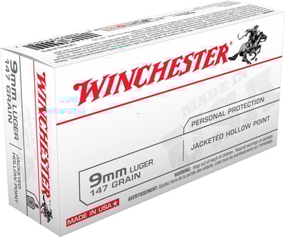 WIN USA 9MM 115GR JHP 50/500  | 9x19mm NATO | 020892213159