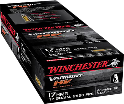WINCHESTER VARMINT HV 17HMR 17GR V-MAX 50RD BX 1000RD CASE  | .17 HMR | 020892102491