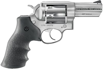 RUGER GP100 357MAG REV 3 Inch STS HGE GRP FXD SIGHTS | .357 MAG | 736676017157