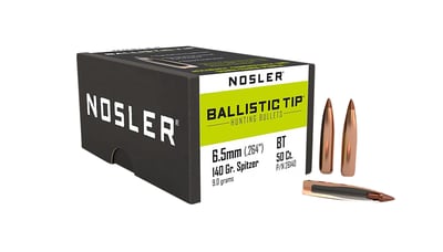 NOSLER 6.5MM 140GR 50CT  | 6.5 | 054041261401
